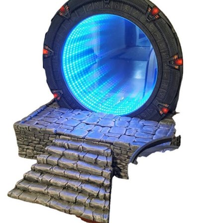 Stargate Ljus Spegel Cosplay Prop Replica Fantastisk Atlantis Universum Samlarobjekt Present Spel Skulptur Modell Leksak Prop