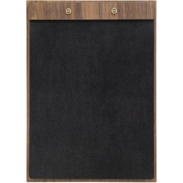 Menyhållare Valnöt Securit Läderfront