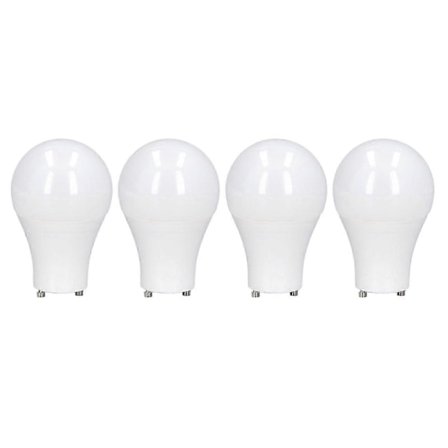 4 stk. GU24 Lyspære Høy Lysstyrke Energibesparende LED A19 Lyspære for Soverom Kontor 120V5W Varmhvit 2700K (LGL)