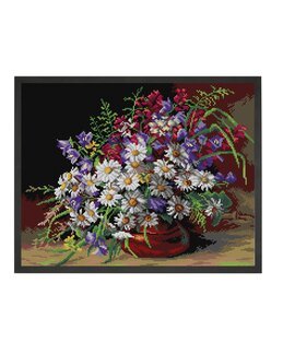 Broderikit Billede Still Life with Flowers - Orchidea