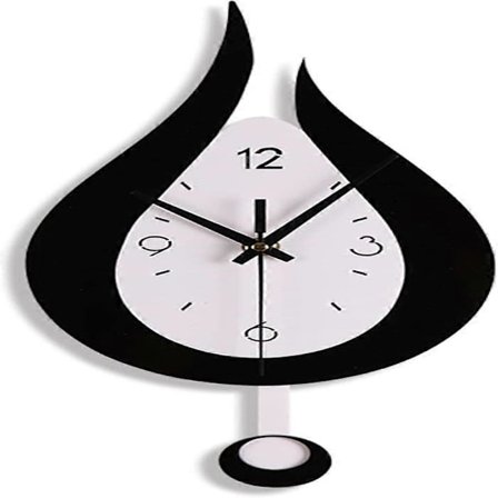 Væg ur med vanddråbe til stue, soveværelse, kontorindretning, lydløse batteridrevne vægure med pendul -Yx