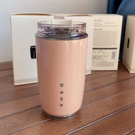 Termosmugg Varmt Kaffe Isolerad Termosmugg Sportvattenflaska med Mellanlager Vatten Vit Termosmugg 350ml