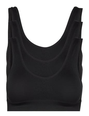 Decoy 3-Pack Bra Wide Straps Black Decoy