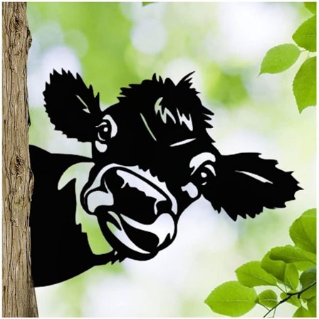 (Ko)Metal Havefigur til Hegn Udendørs Dekorationer Hjem A