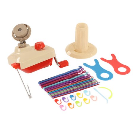 Håndbetjent multifunktionel garnopvikler med lav støj, bærbar husholdningsgarnkugleopvikler med metalhåndtag