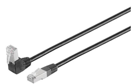 MicroConnect nettverkskabel - 25 cm - svart
