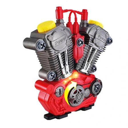 【PP】Legetøjsmotorcykelmotor Renoveringslegesæt til Børn med Lys Lyd DIY Samling Mekaniker Kit Pædagogisk Legetøj Gaver til Børn