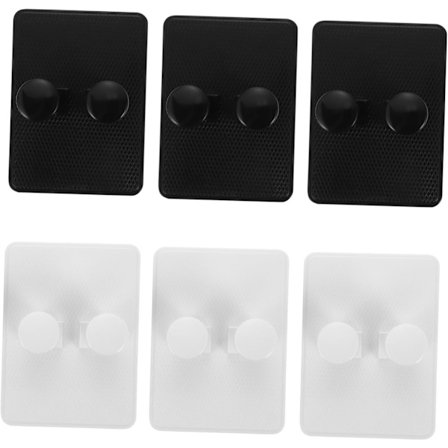 6-pak Vandtæt Barberknivholder til Brusebad med Selvklæbende Bagside - Vægkrog til Badeværelse uden Boring, Multi-brugs Organizer til Nøgler 