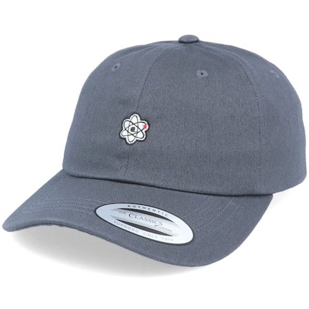 Iconic - Grey - unconstructed - Cap - Atom Dark Grey Dad Cap - Hatstore
