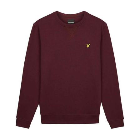Lyle & Scott, Crew Neck lamswol Blend Jumper Rood, Heren, Maat:S,nylon