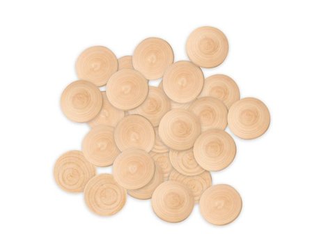 PLAYBOX Träknappar 60 mm 50/fp - Lyreco - Skola och förskola - Hobbymaterial - Pyssel - Trä