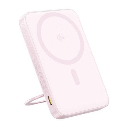 Baseus powerbank med stander PicoGo Qi2 5000mAh 20W (pink)