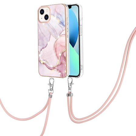 Galvaniserad marmor TPU- case för iPhone 15