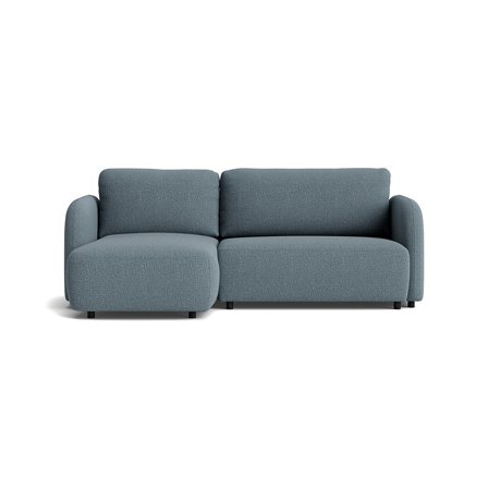 Arezzo chaiselong sovesofa, venstrevendt - Nordic Blå - 241x154x90 - Sofa, sovesofa, chaiselong