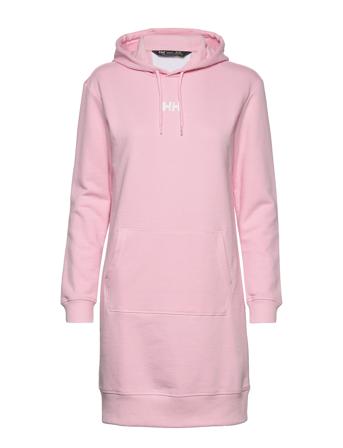 W Active Hoodie Dress Knælang Kjole Lyserød Helly Hansen