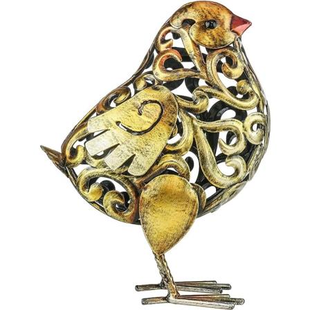 Metalli kana puutarha patsas eläin piha taide veistos kana tipu koristeet patsaat nurmikko patio takapiha ja koti keittiö sisustus tupaantuliaislahja 