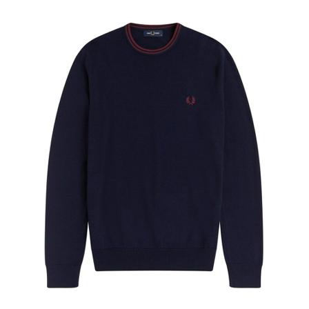 Fred Perry, Knitwear Zwart, Heren, Maat:M