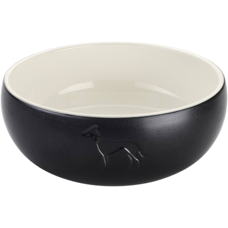 Hunter - Dog & Cat Feeding Bowl Lund Ceramic Black 350 ml - Hund - Matplass & vannautomater for hund - Matskåler og vannskåler - ZOO.no