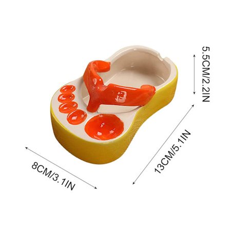 Rolig keramisk toffelplatta 5 fack askfat söta flip-flops rätter tallrikar serveringsskålar, uppdelad tallrik middagslunch tallrikar tallrikar Pi
