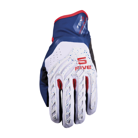 Mototrradhandschuhe Five TFX5 Grau/Blau/Rot 3XL