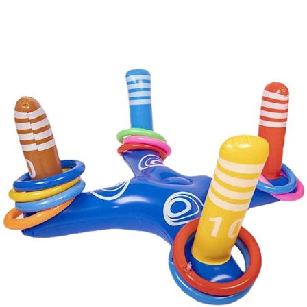 Uppblåsbar poolringkastningsspel poolleksaker flytande simbassäng