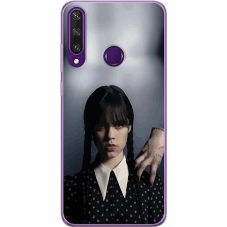 Huawei Y6p Genomskinligt Skal Wednesday Addams