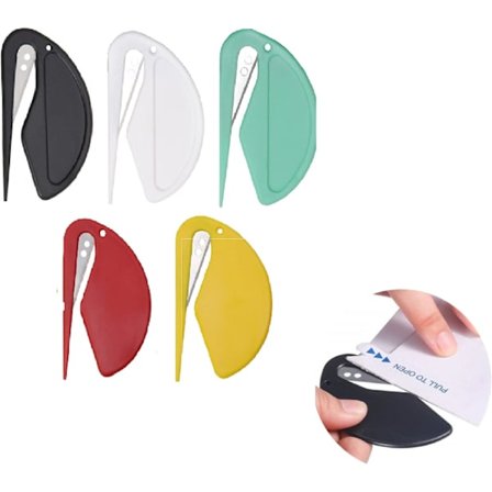 Brevöppnare, Kuvertöppnare, Plastkuvertöppnare, Effektiv plastbrevsöppnare, Papperskniv med metallblad, Mini plastbrevsöppnare com