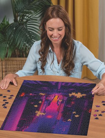 Ravensburger New York In Neon 1000P - Multi/patterned - ONE SIZE