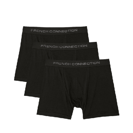 French Connection 3-pack Boxers Kalsonger Herr Svart S