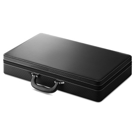 24 Slot Black Leather Watch Case for Men - Watch boxes