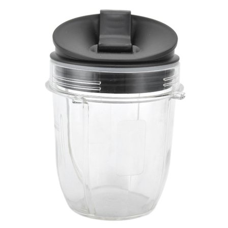 BPA-fri Tritan-materialekop, 355 ml erstatningsbeholdere til blender med drikke- og forseglingslåg til flere Nutri Ninja-modeller, tåler 