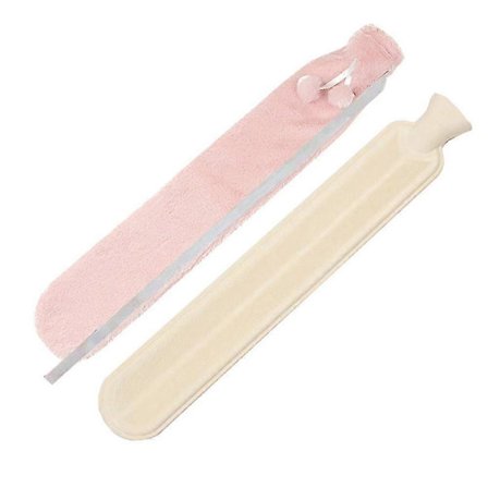 Varmvattenflaska Gummi (2 liter) Klassisk varmvattenpåse för smärtlindring, nacke, knä, fotvärmare