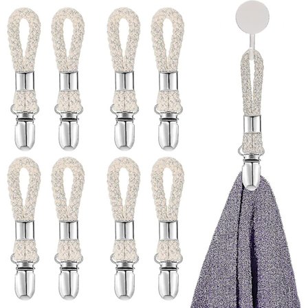 4,53 x 0,91" pyyheliinan pidike kylpyhuoneen pyyheliinan pidike säilytyshihna renkaat - 8 kpl