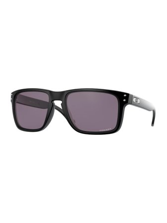Oakley Performance Lifestyle Sunglasses with a frame made of plastic in black and lenses made of plastic in grey