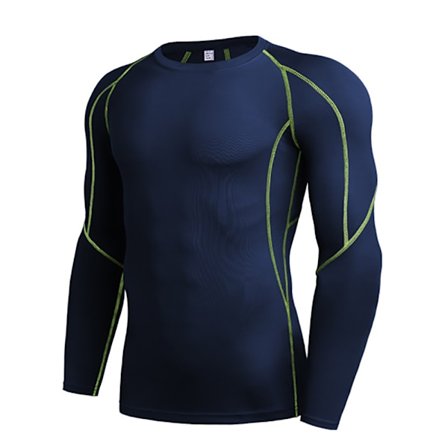 Dry Fit långärmade kompressionslöpartröjor för män