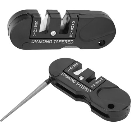 ING Knivsliper 2 stk, 8 x 3 x 1,5 cm Bærbar Diamantkonisk Stang, Lommeknivsliper, for Camping Fotturer Legering Keramisk Diamantmateriale