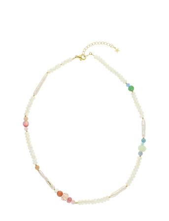Fiona Neclace Accessories Jewellery Necklaces Pearl Necklaces Hvit Nuni Copenhagen*Betinget Tilbud