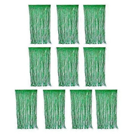 10 st Franskant Gardin Metallisk Glitterfolie Franskant Gardin Bakgrund Återanvändbar Glimmande Vågig Glitter