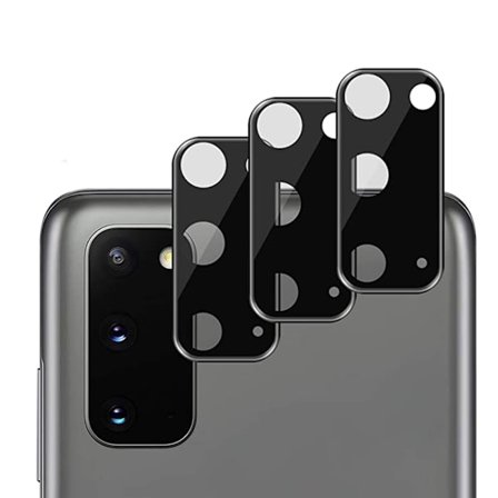 S20 Full Cover Kameralinsskydd i Härdat glas + Titanlegeringsram