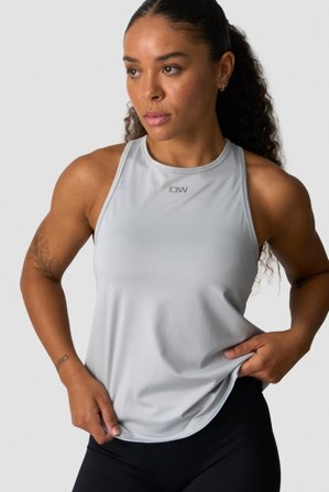 ICANIWILL - High Neck Tank Top Wmn Light Grey - Dame - ICIW