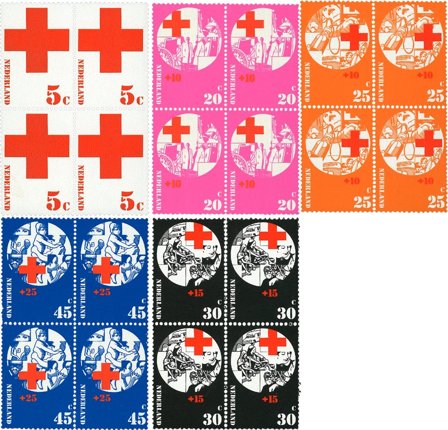 Holland 1972 - NVPH 1015-1019 - 4-blokke - Postfrisk