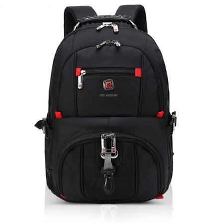 TD FOR LAPTOP Y Laptop Ryggsäck 17,3 tums män med USB-laddningsportväska a D