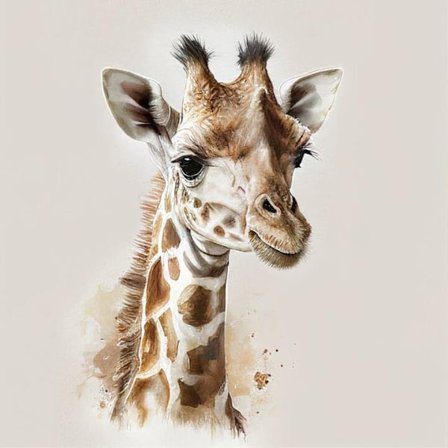 Giraff Affisch Storlek 30×40 CM