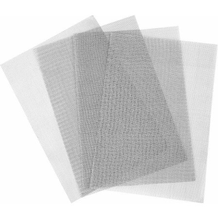 4-pak 304 Rustfrit Stål Vævet Tråd 20 Mesh Metal Gnaver Insekt Kontrol Skærm til Vinduer Døre Filtre 12" x 8" (4)