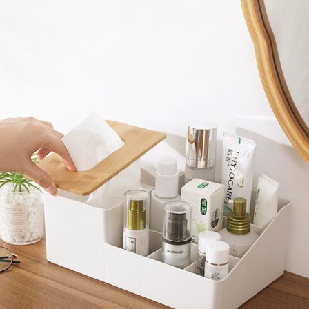 Förvaringslåda för skrivbordspapper i plast för hushåll