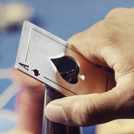 Ace | Silver-tone Ace of Spades Bottle Opener for Men - Gifts for foodies