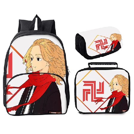 Tokyo Revengers Ryggsäck 3 delar 16 väska Style 4