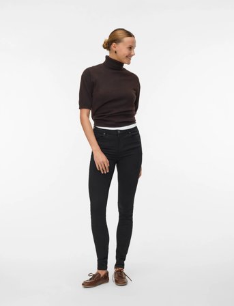 Vero Moda Vmlux Nw Super S Jeans Ba037 Ga Noos - Black - XS x 34