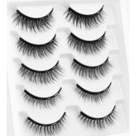 10 St Magnetiska Fransar Och Superdryg Eyeliner 5 Par Svart