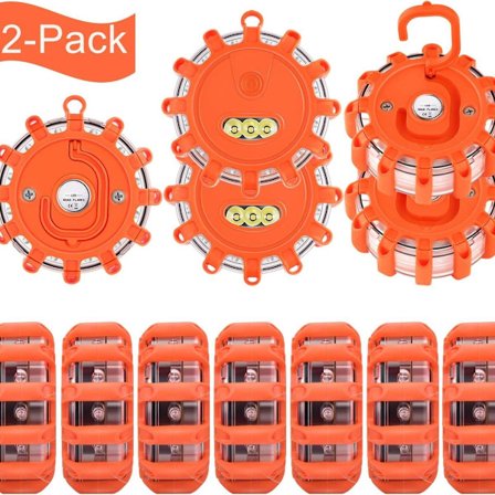 Lampe Beacon Beacon Lys LED Blinkende Advarselslys Bil Nødlys (12stk) KLB